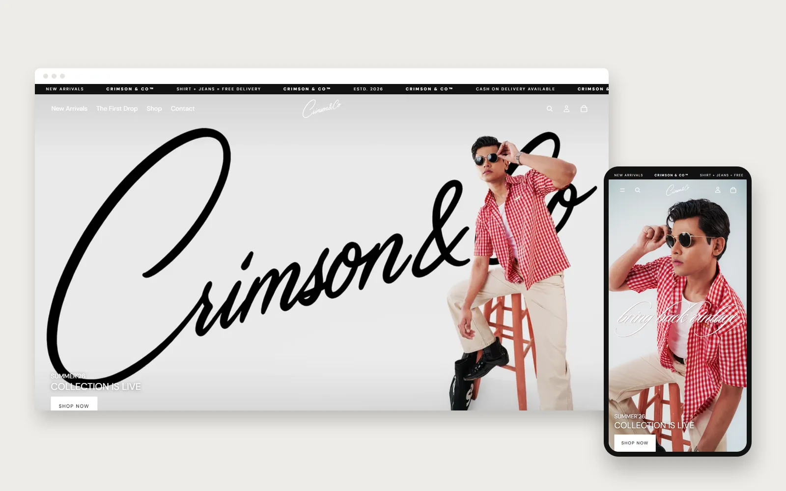 Crimson and Co website