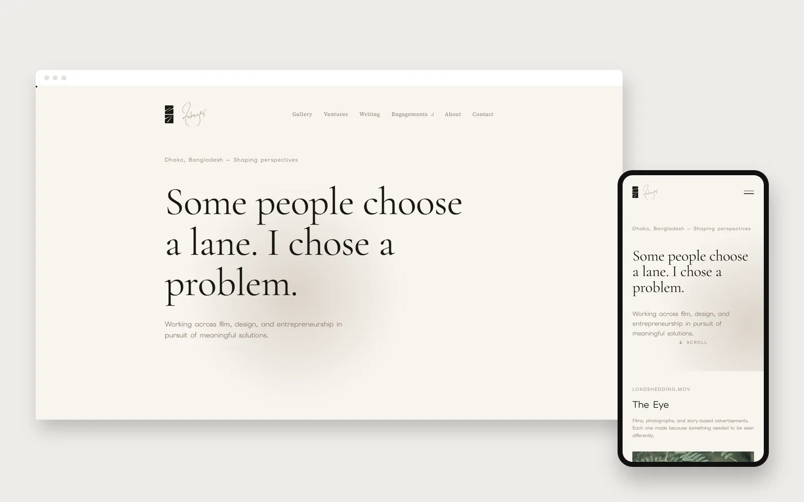 Zubayer website